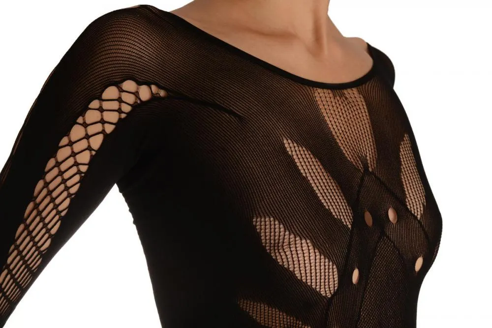 Black Space Warrior Luxurious Bodystocking