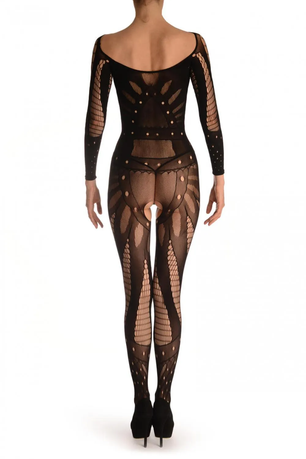 Black Space Warrior Luxurious Bodystocking