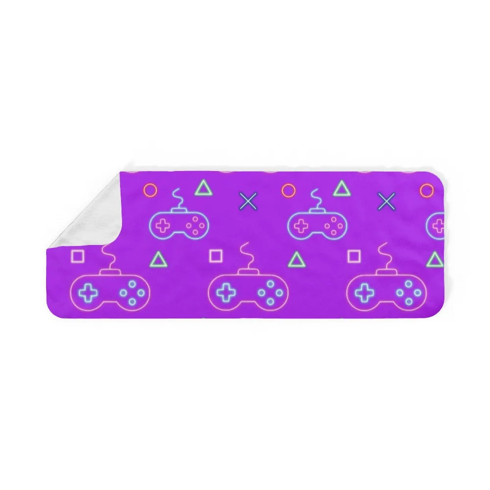 Blanket Scarf - Gaming Neon Purple