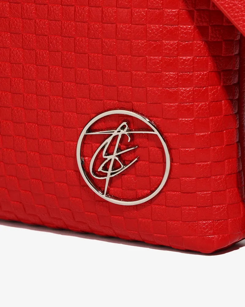 Bodega Crossbody Messenger Bag in Red
