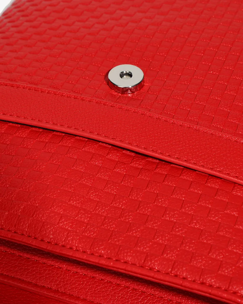 Bodega Crossbody Messenger Bag in Red