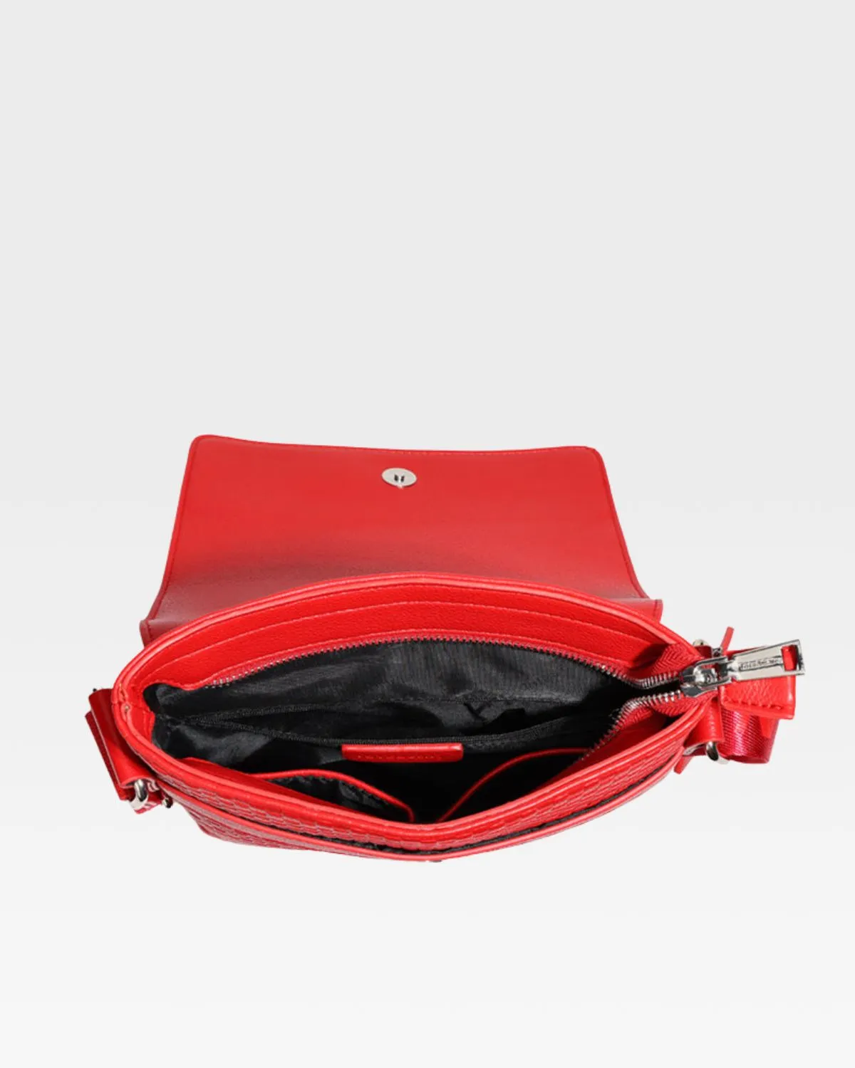 Bodega Crossbody Messenger Bag in Red