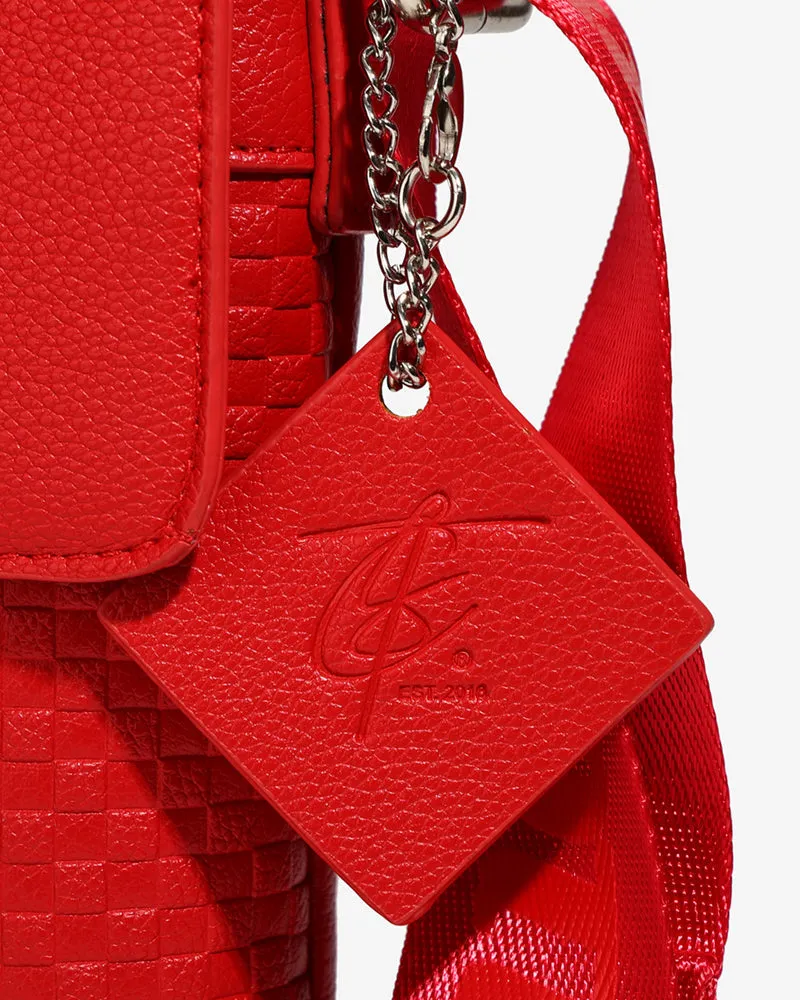 Bodega Crossbody Messenger Bag in Red