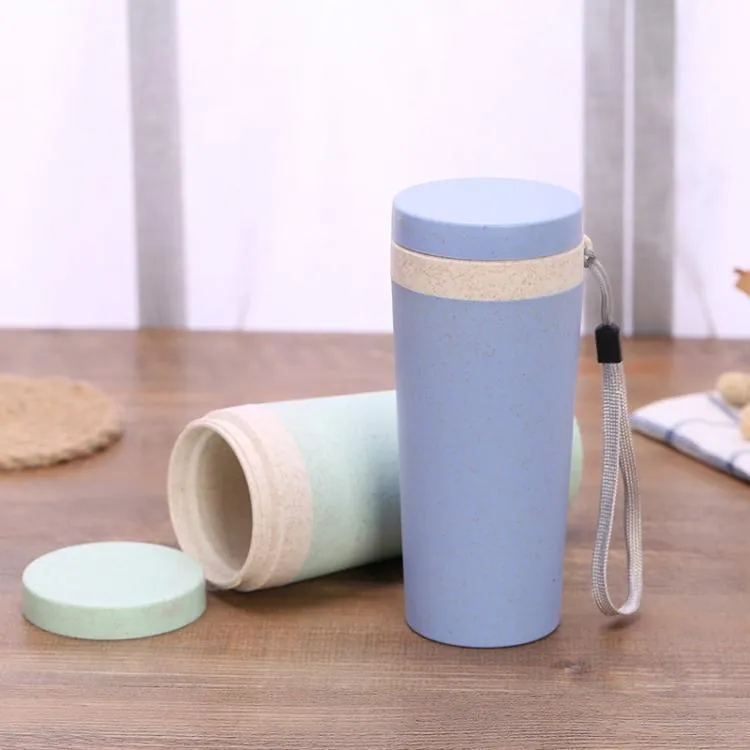 BPA free Eco Friendly Wheat Straw Travel Bottle