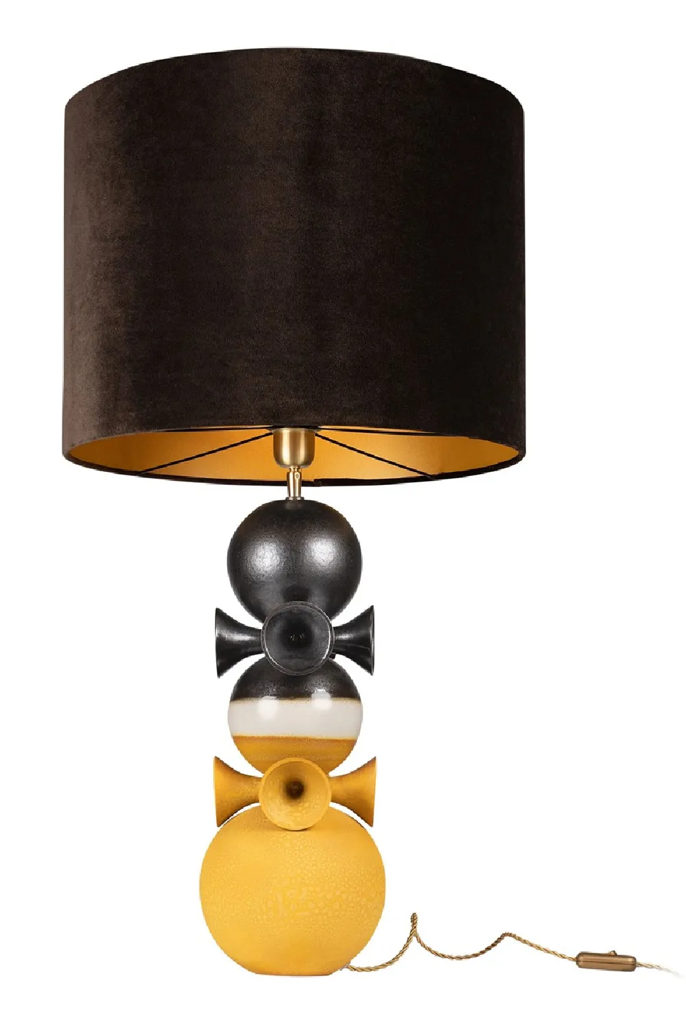 Bronze and Yellow Table Lamp | Versmissen Datoga