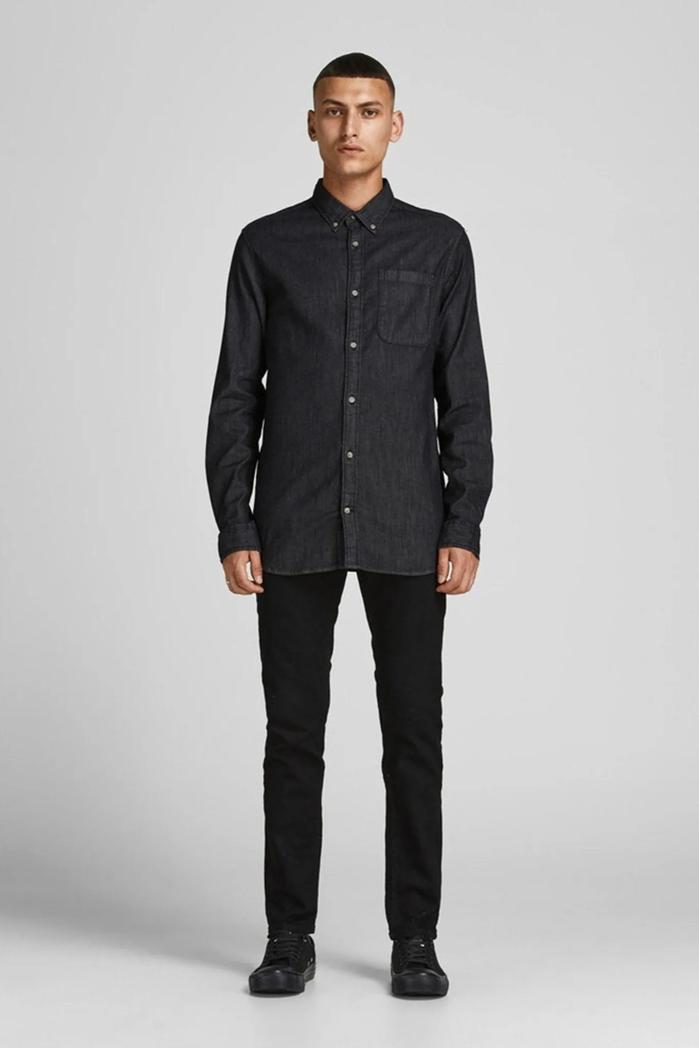 Brook Denim Shirt - Black Denim