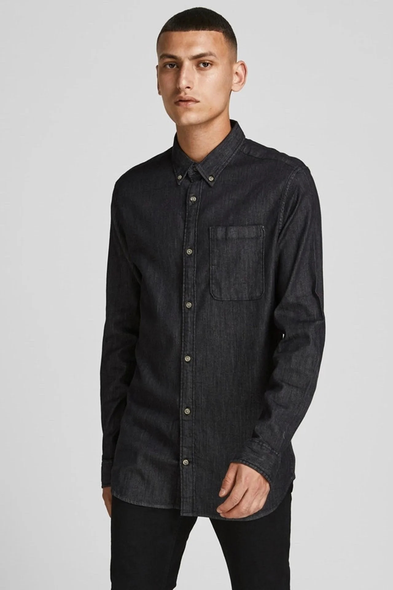 Brook Denim Shirt - Black Denim