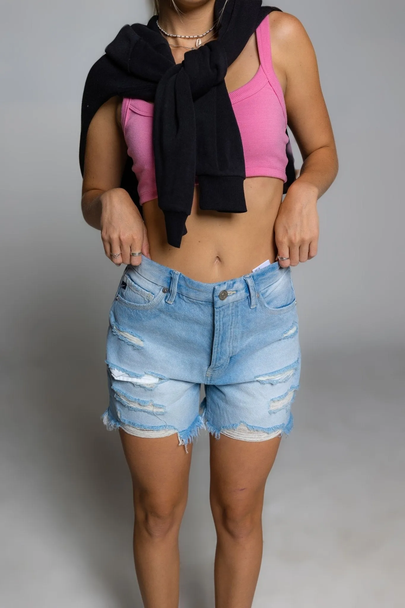 Brooklyn Distressed Denim Short