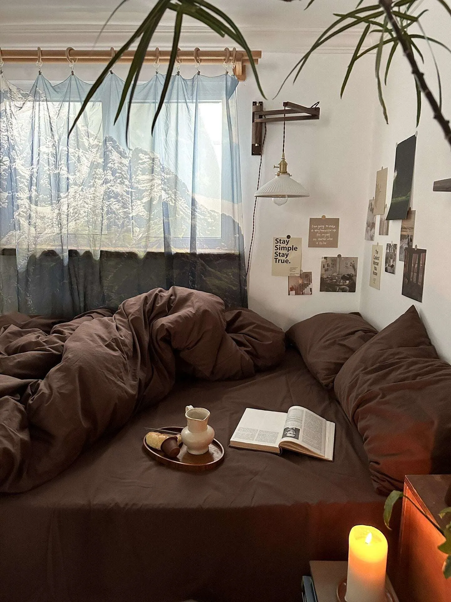 Brown Duvet Set - Earth Tones Cotton for All-Season Comfort