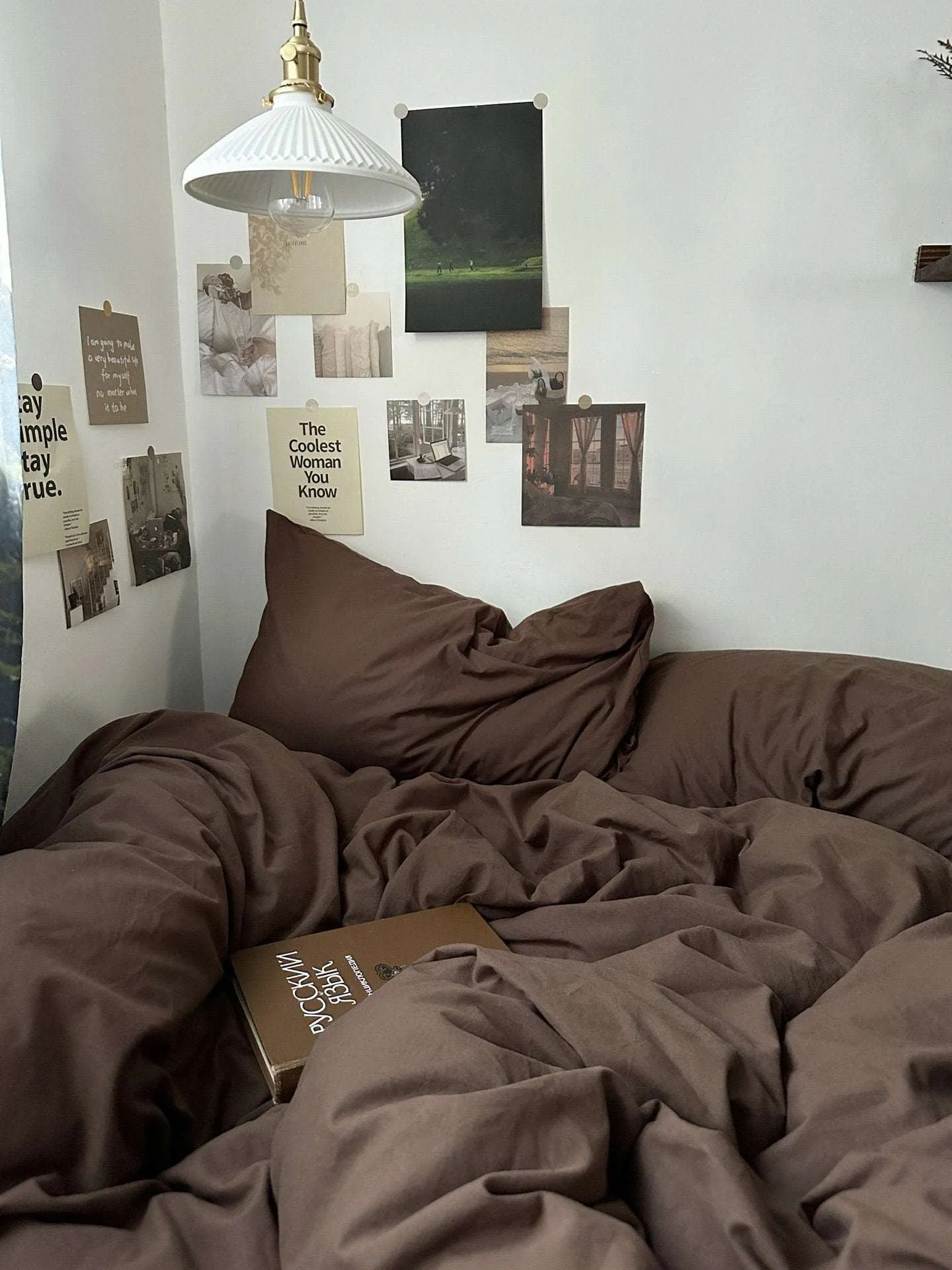 Brown Duvet Set - Earth Tones Cotton for All-Season Comfort