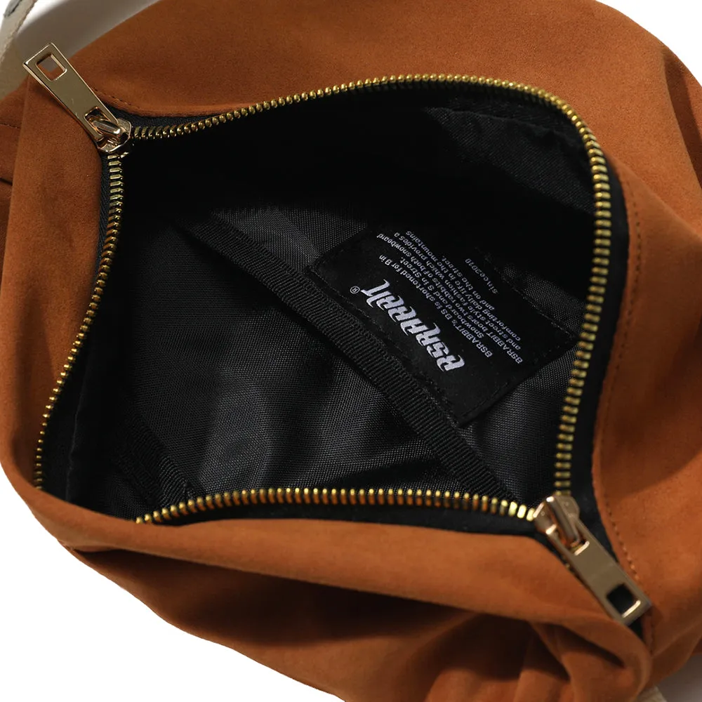 BS SUEDE CROSS BAG CARAMEL
