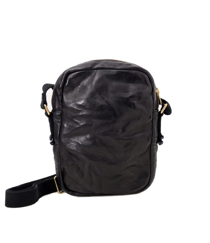 Casual Coffee Leather Men Vertical Side Bag Green Small Messenger Bag Black Courier Bag For Men