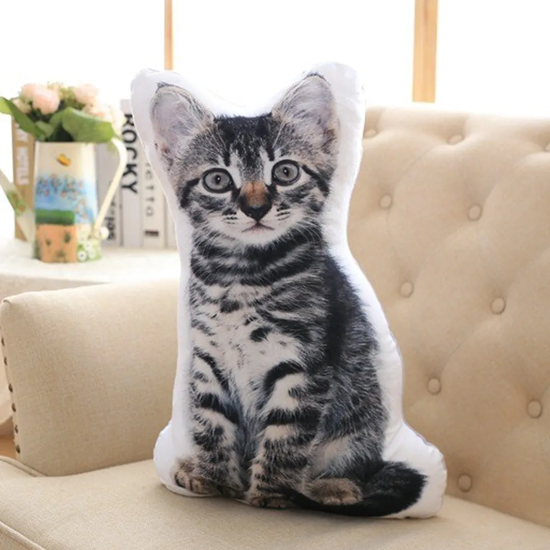 Cat Photo Face Pillow