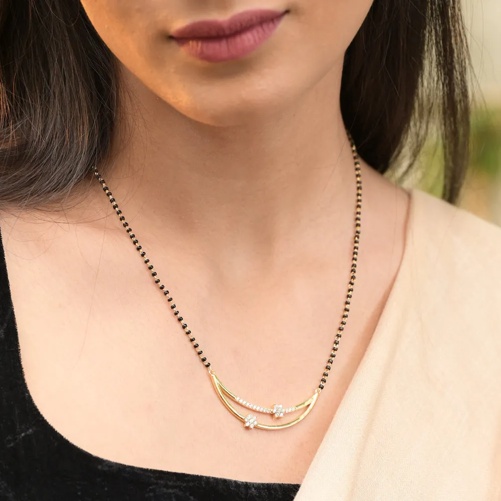 Celestial Blossom  Mangalsutra | 18K Gold Vermeil