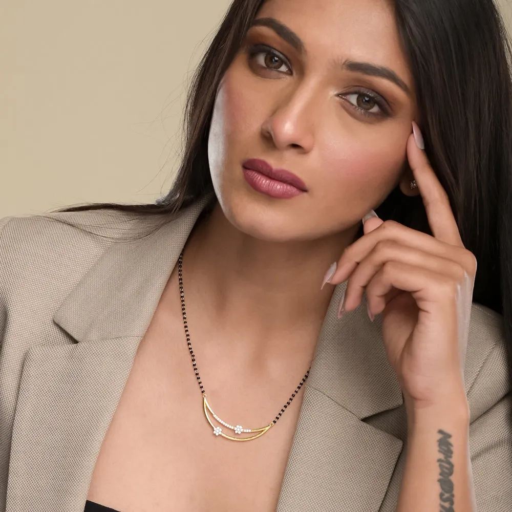 Celestial Blossom  Mangalsutra | 18K Gold Vermeil