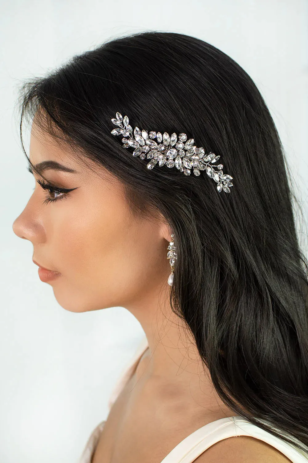 Celine - Luxurious Crystal Embellished Bridal Hair Clip