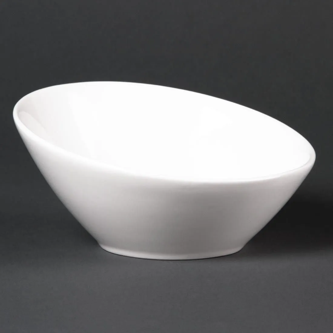 CF383 Lumina Fine China Oval Sloping Bowls 148mm (Pack of 6)