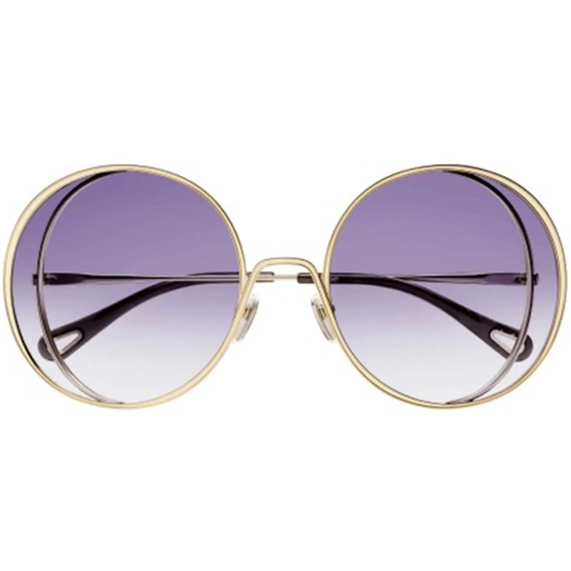 Chloe Women's Sunglasses - Violet Gradient Lens Metal Frame | CH0037SA-30009908005