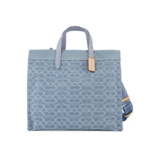 Coach Field Denim Tote Bag