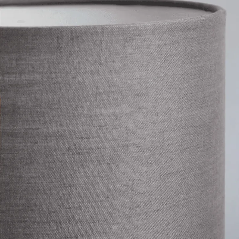Compact Grey Ceramic Table Lamp