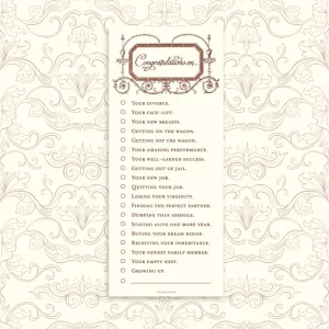 Congratulations Checklist Long Pad