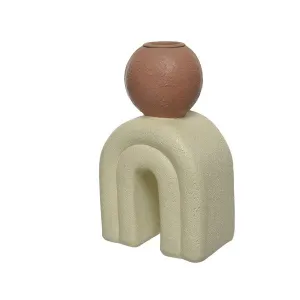 Contemporary shaped dinner candle holder