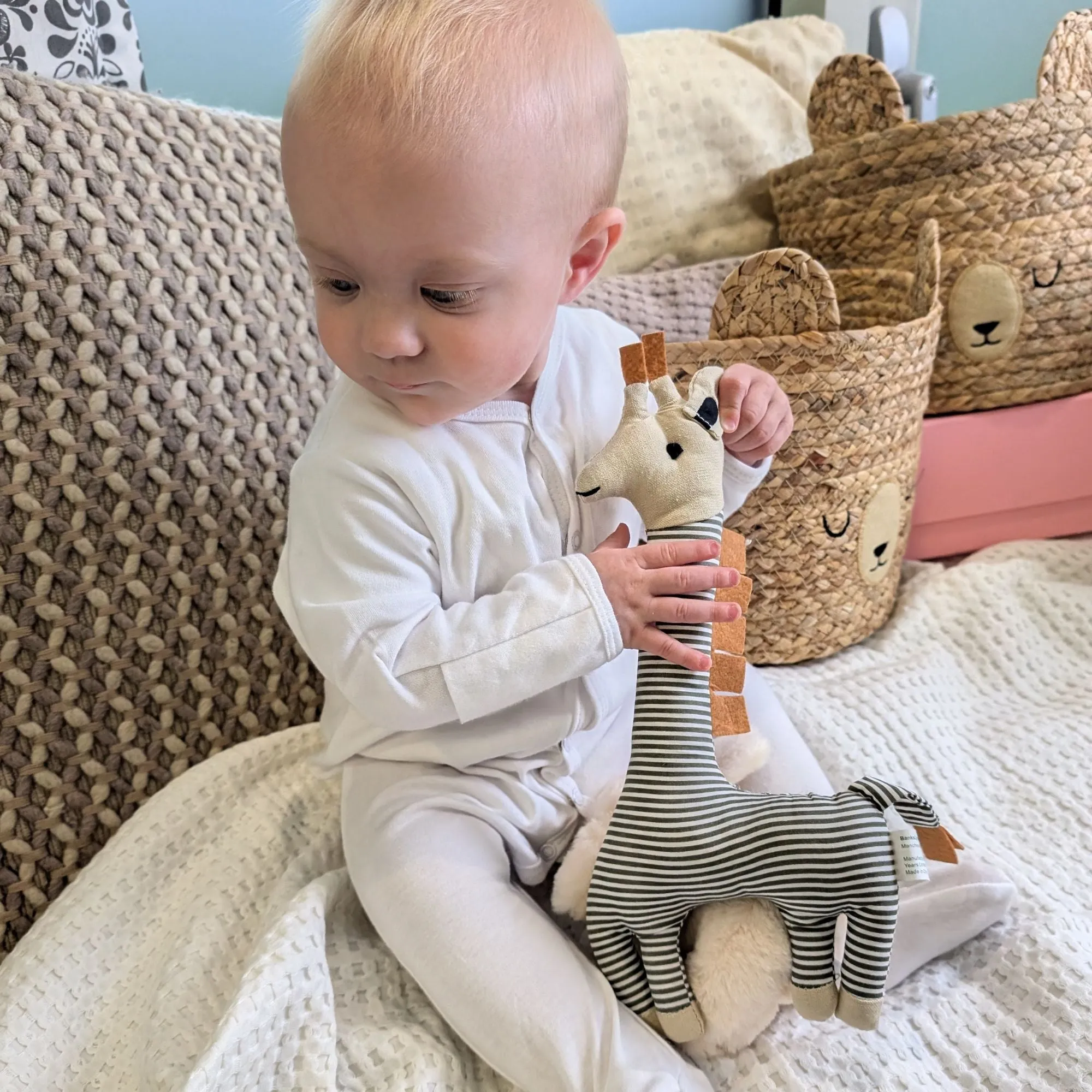 Cordelia The Giraffe Soft Baby Sensory Toy