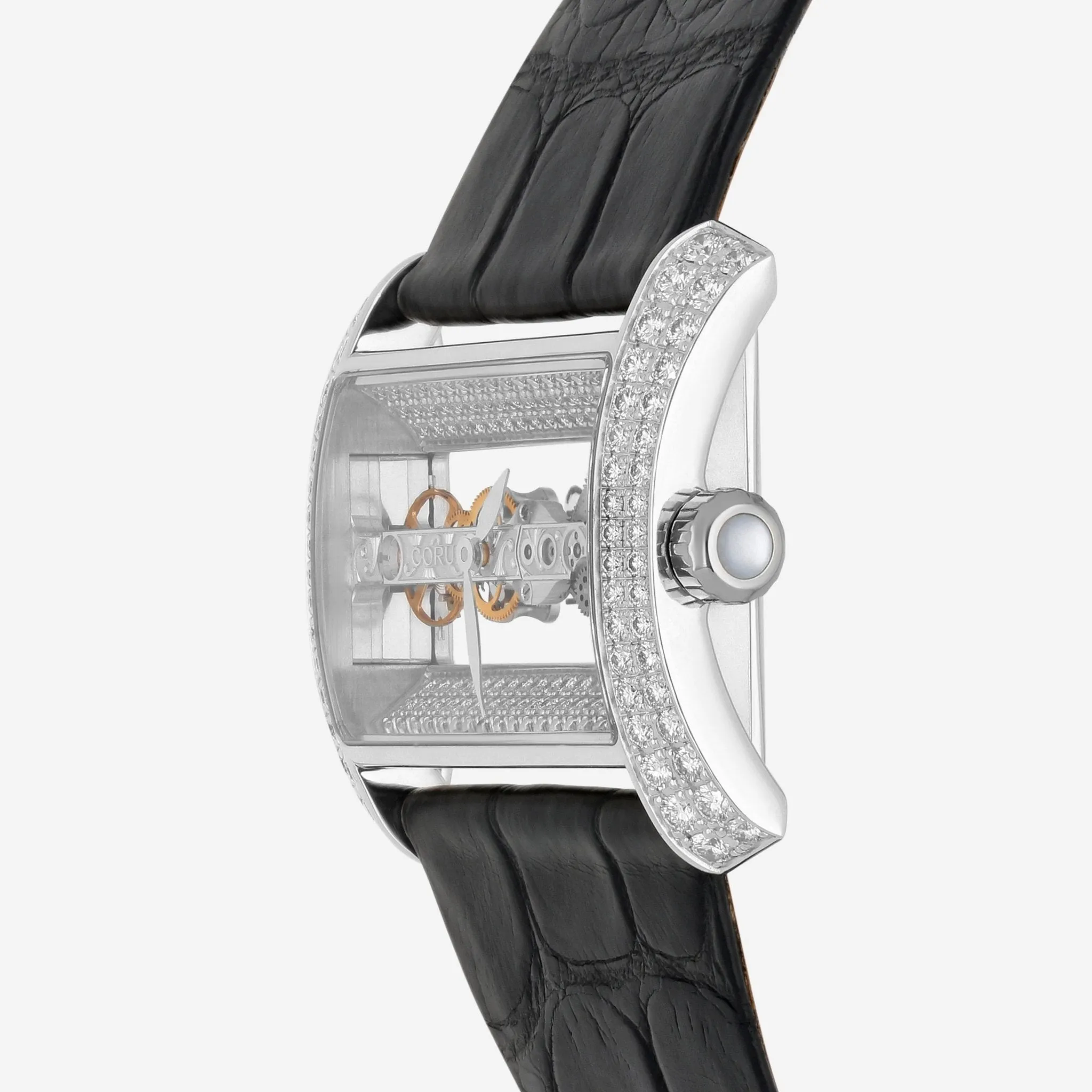 Corum Golden Bridge Lady 18K White Gold Manual Wind Ladies Watch B113/00680