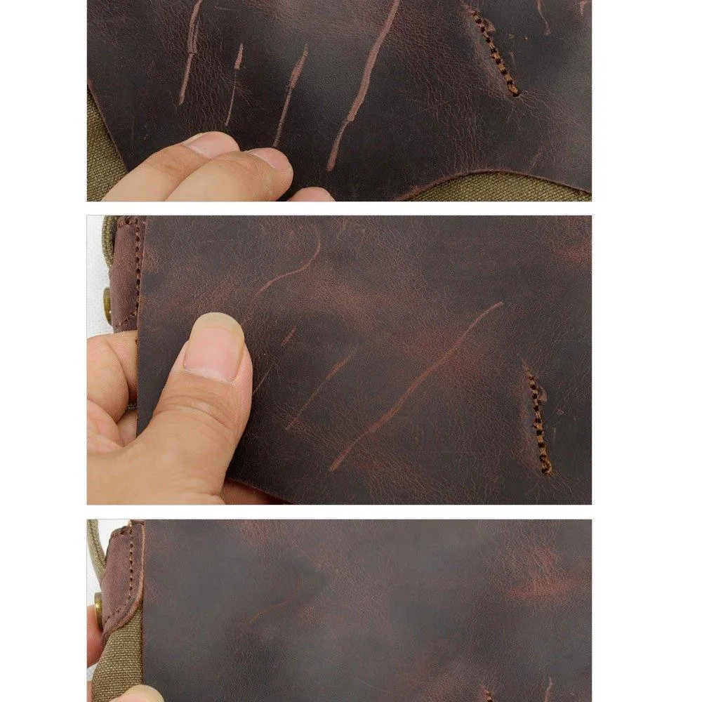 Crossbody Canvas Messenger Bag for Man