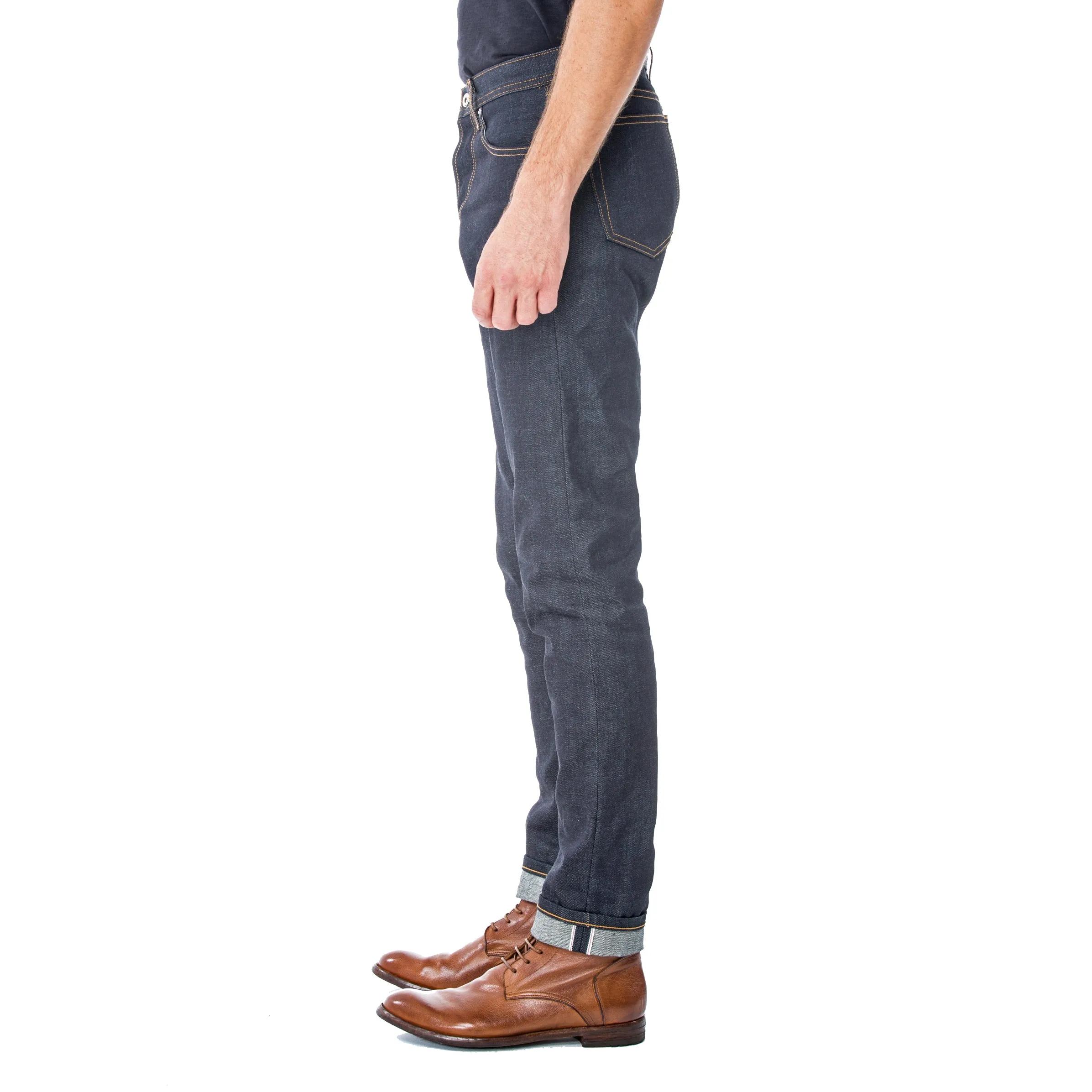 Dark Indigo Hard Taper 12.5 oz Denim Jeans