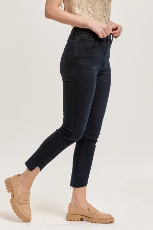 DEAR JOHN STELLA ASYMMETRICAL HEM STRAIGHT-LEG JEAN