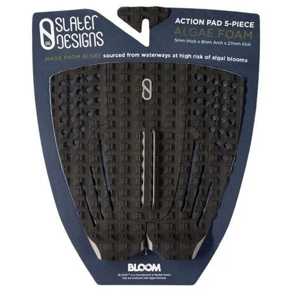 Deck pads - Slater Designs - 5 Piece Action Pad (with Arch) - Black/Grey