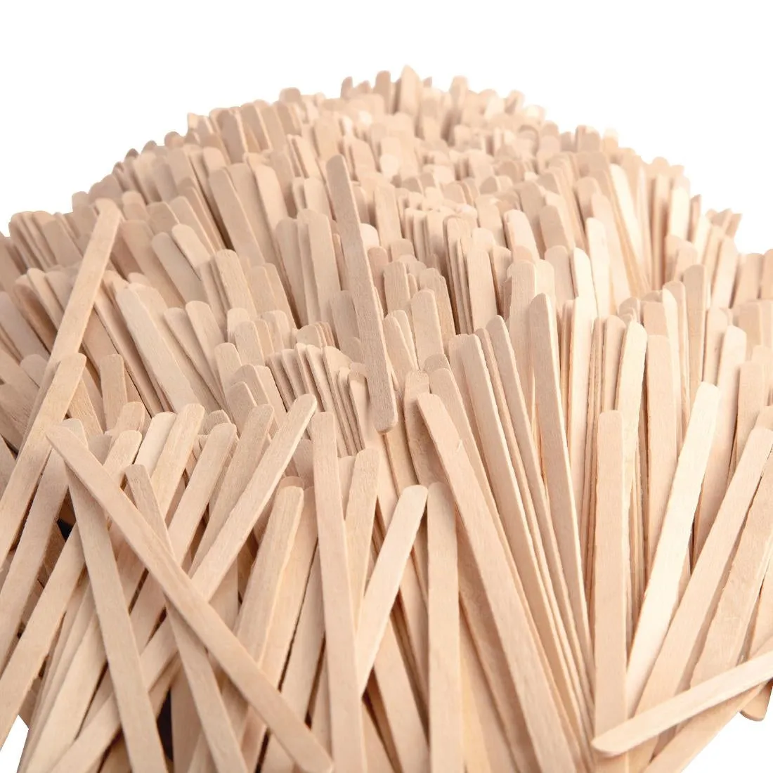 DK392 Fiesta Green Biodegradable Wooden Coffee Stirrers 140mm (Pack of 1000)