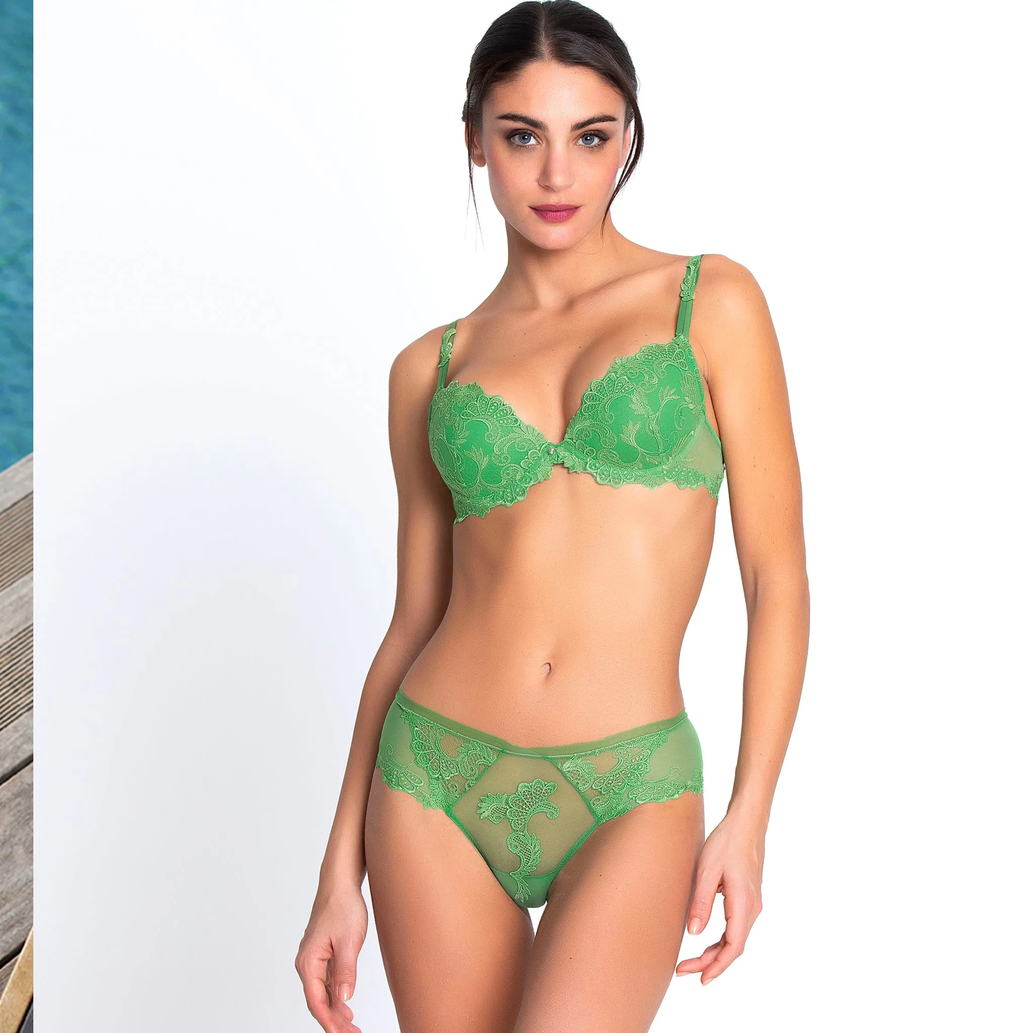Dressing Floral Emeraude Short