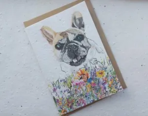 ECO AND VEGAN PLANTABLE FLOWER SEED CARDS - DOG 2