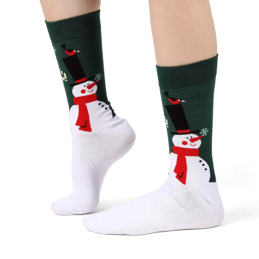 Eco Chic Eco-Friendly Snowman Bamboo Socks