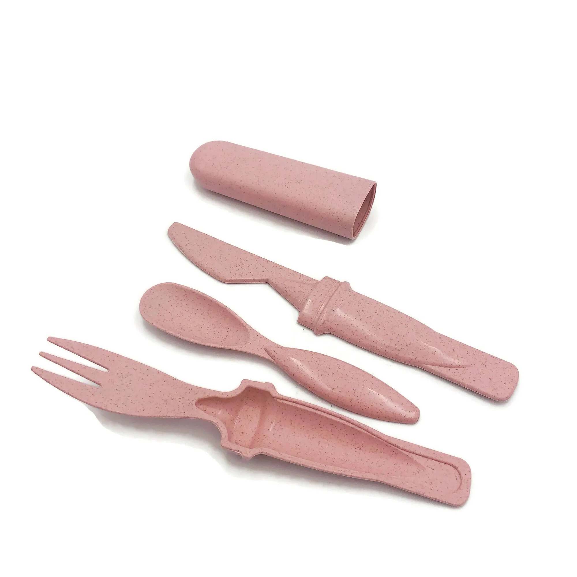 Eco-Friendly 3 Pieces Wheat Straw Cutlery Set