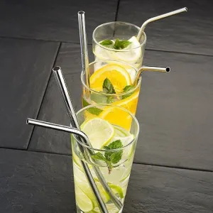 Eco-Friendly 8pcs Metal Straw Set