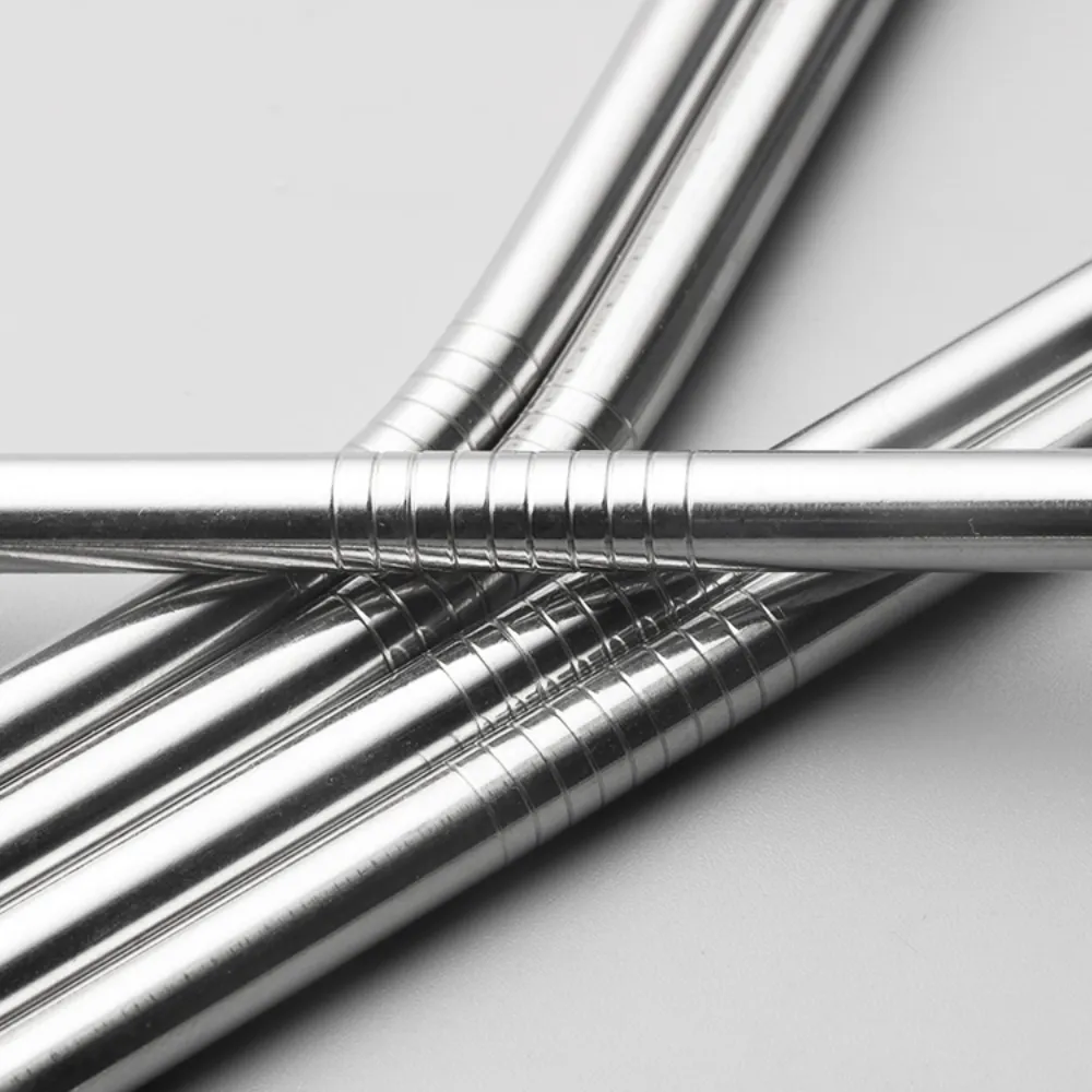 Eco-Friendly 8pcs Metal Straw Set