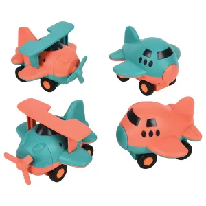 Eco-Friendly Airplanes | 4-Piece Compostable Vehicle Set