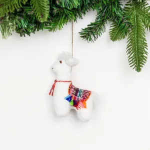 Eco-Friendly Felt Llama Ornament