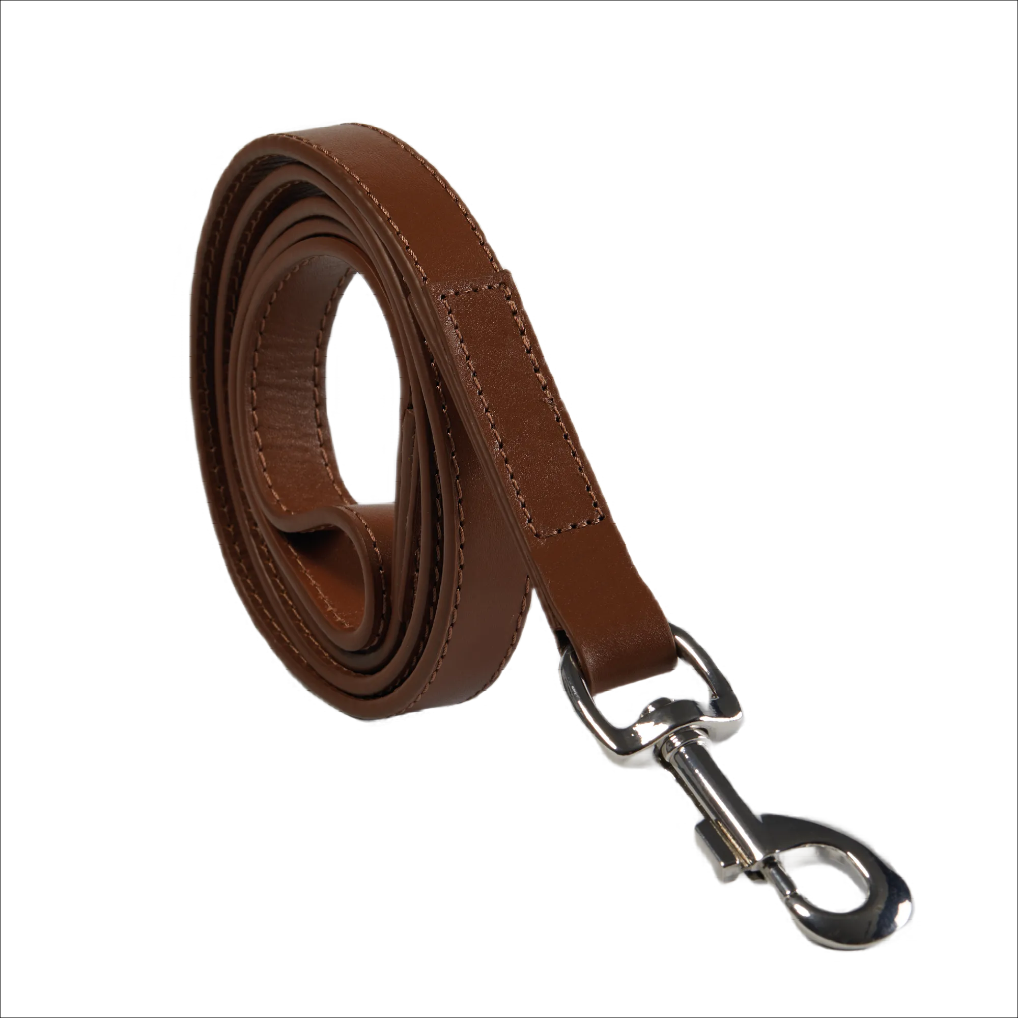Eco Friendly Leather Dog Lead, Brown