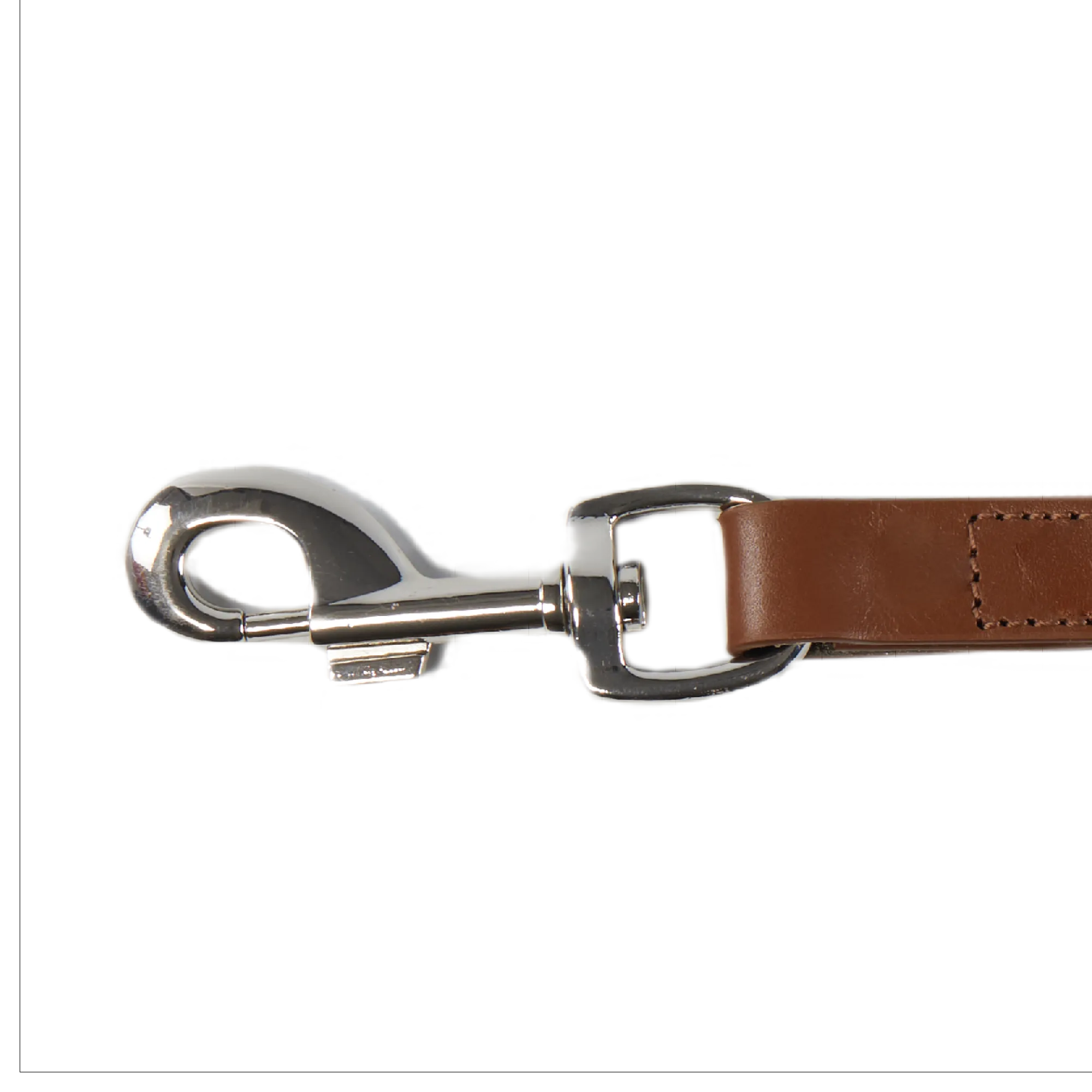 Eco Friendly Leather Dog Lead, Brown