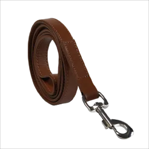 Eco Friendly Leather Dog Lead, Brown