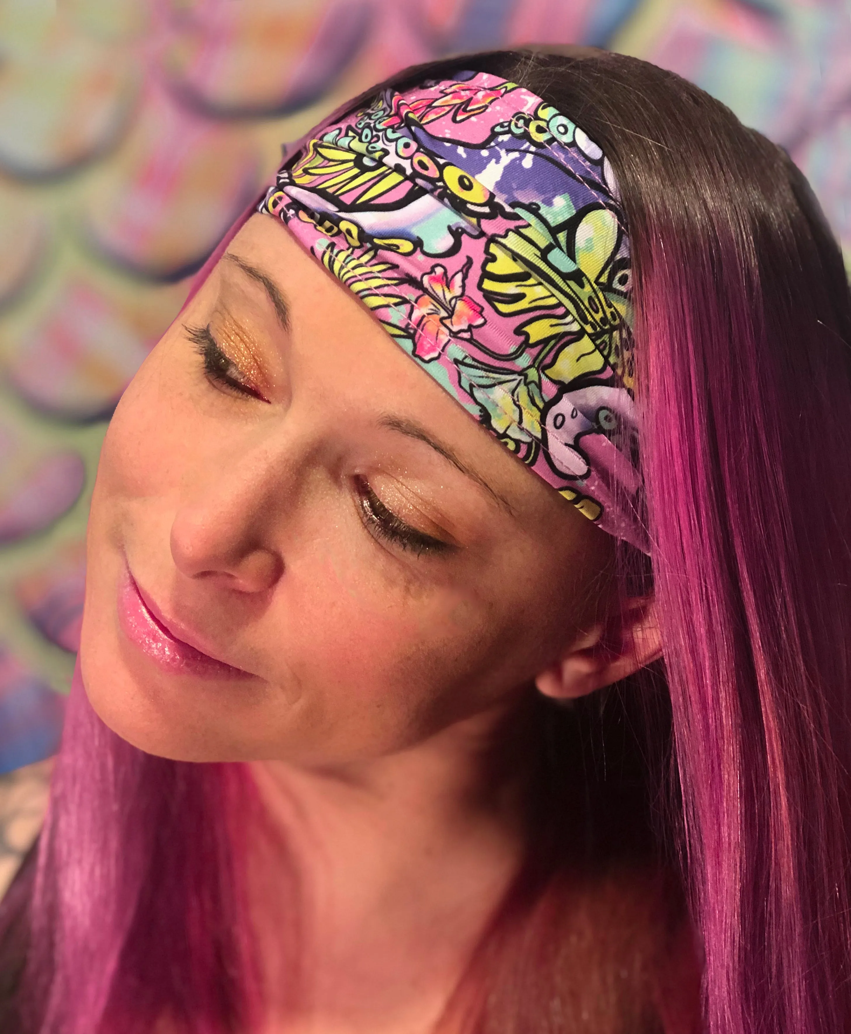 Eco-Friendly Octofloral Splatterparty Scuba Headband