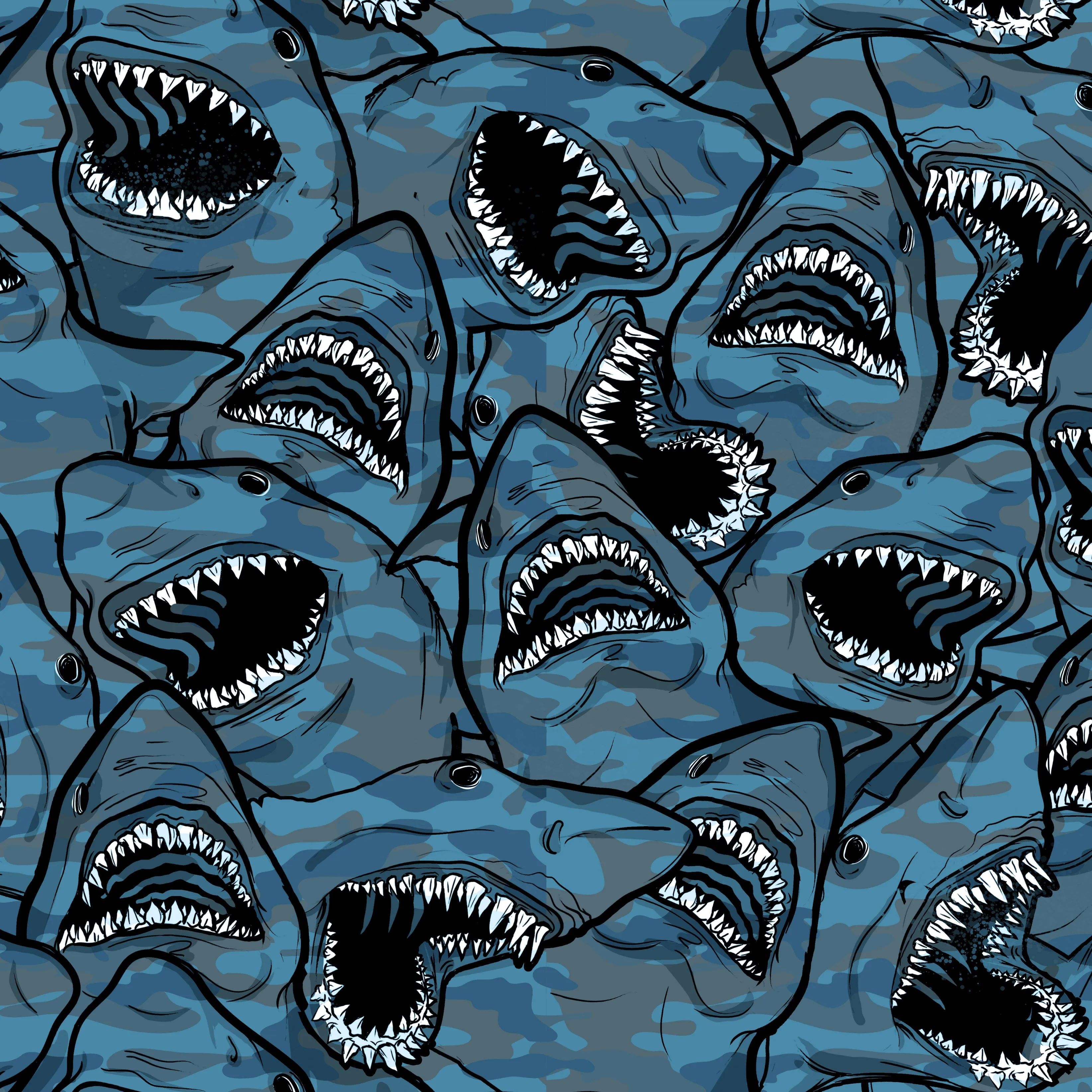 Eco-friendly Shark Camo Dive Socks