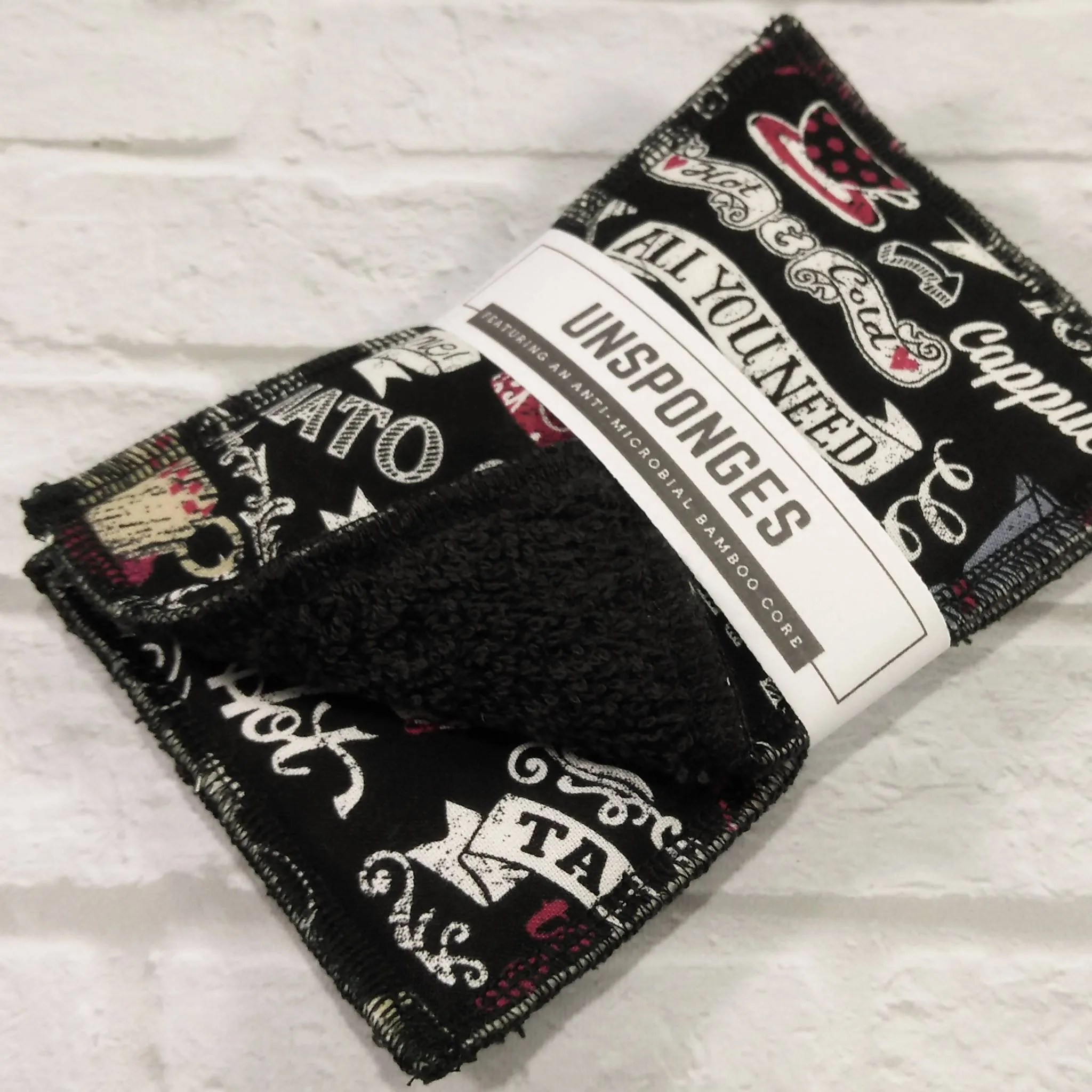 Eco-friendly sponges Coffee and love