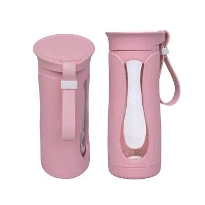 Eco Friendly Wheat Straw Glass Bottle