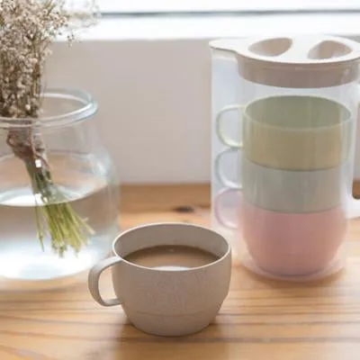 Eco Friendly Wheat Straw Jug with Coffee