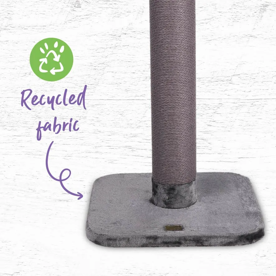 Eco Kitty Scratch Post in Charcoal - Large